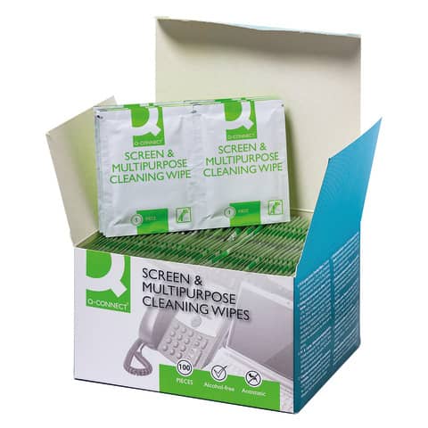 Q-Connect Alcohol-Free Multipurpose Cleaning Wipes