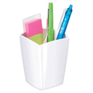 Portapenne CepPro Gloss CEP in polistirolo con 2 scomparti bianco