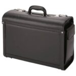 Alassio GENOVA faux leather pilot bag 45,5x20x34 cm black