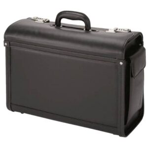 Borsa pilota Alassio GENOVA in ecopelle 45,5x20x34 cm nero