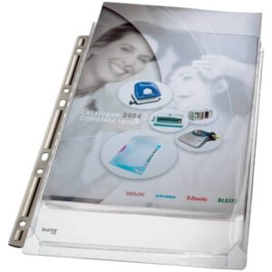 Leitz Extra Strength Perforated Envelopes PVC A4 Clear