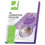Pouches for Q-Connect laminating machines 2x125 µm gloss finish A5