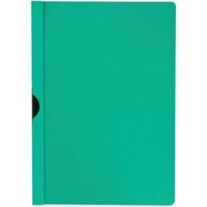 Cartellina con clip Q-Connect PVC 22x30,7 cm verde