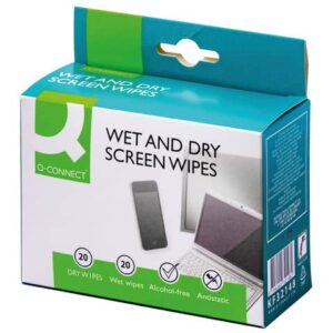 Salviette di pulizia bagnate/asciutte Q-Connect