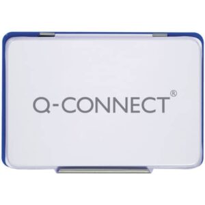 Cuscinetto per timbri Q-Connect 11x7 cm blu