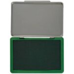 Cuscinetto per timbri Q-Connect 11x7 cm verde