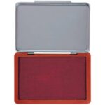 Cuscinetto per timbri Q-Connect 11x7 cm rosso