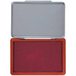 Cuscinetto per timbri Q-Connect 11x7 cm rosso