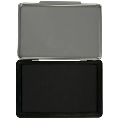 Cuscinetto per timbri Q-Connect 11x7 cm nero