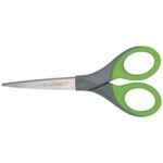 Q-Connect Elite Softgrip grey/green 18 cm universal scissors