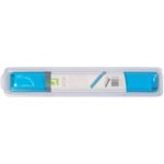 Poggiapolsi da tastiera in gel Q-Connect 49x5,5x2,3 cm blu trasparente