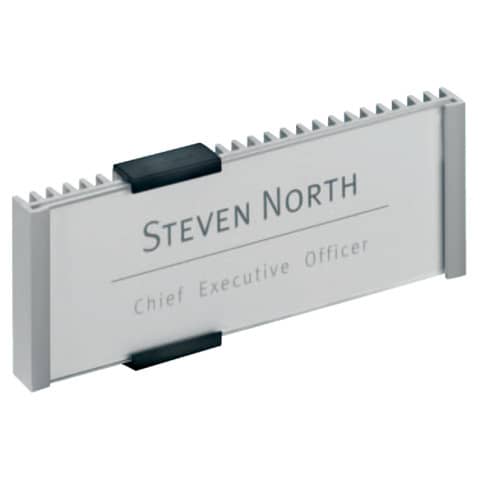 DURABLE INFO SIGN aluminium/acrylic transparent/silver