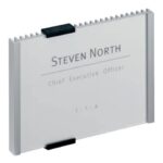 DURABLE INFO SIGN aluminium/acrylic transparent/silver