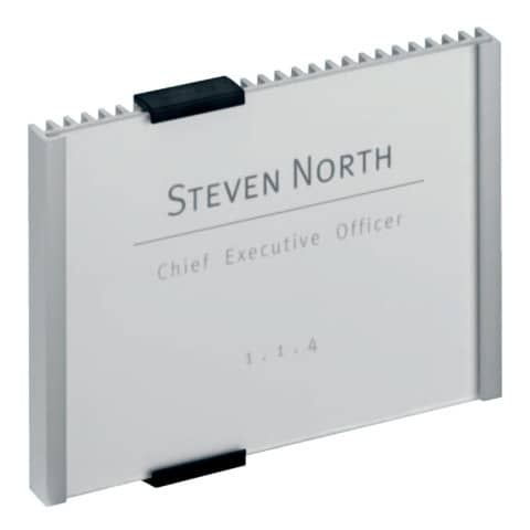 DURABLE INFO SIGN aluminium/acrylic transparent/silver