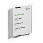 Targhe DURABLE INFO SIGN alluminio/acrilico trasparente/argento