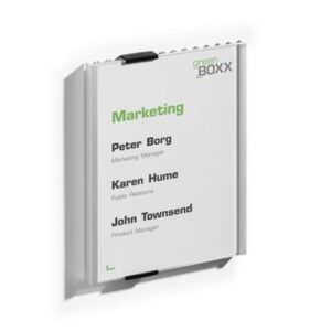 DURABLE INFO SIGN aluminium/acrylic transparent/silver