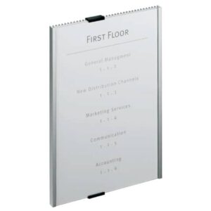 DURABLE INFO SIGN aluminium/acrylic transparent/silver