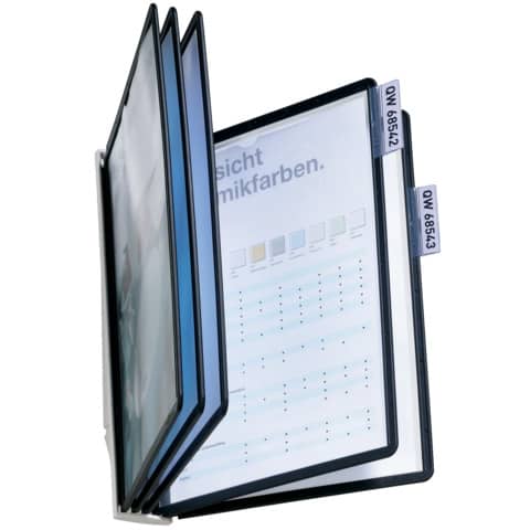 Leggio da parete DURABLE SHERPA® WALL 5 pannelli A4 ABS nero