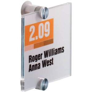 DURABLE CRYSTAL SIGN acrylic clear 105x105 mm