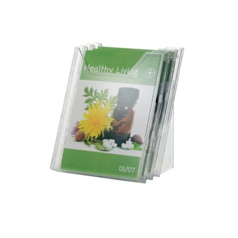 Table-Top Display DURABLE COMBIBOXX A4 SET L with 3 trays transparent