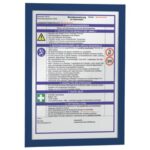 Cornici con pannello magnetico DURABLE DURAFRAME® A4 blu scuro 236x323mm
