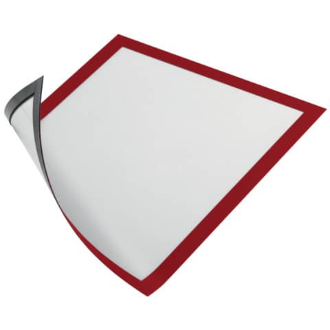 Cornici con pannello magnetico DURABLE DURAFRAME® MAGNETIC A4 PVC rigido rosso