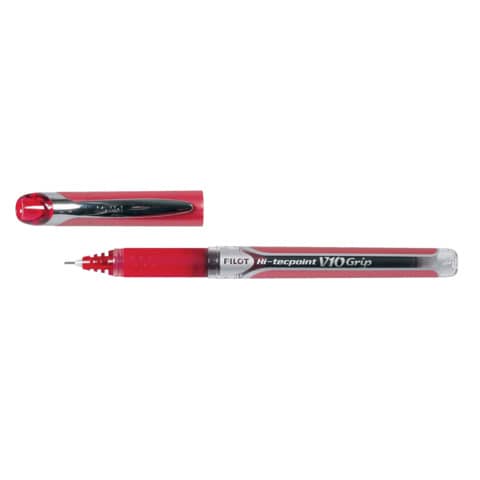 Liquid Ink Rollerball Pilot HI-TECPOINT V10 grip 1 mm red