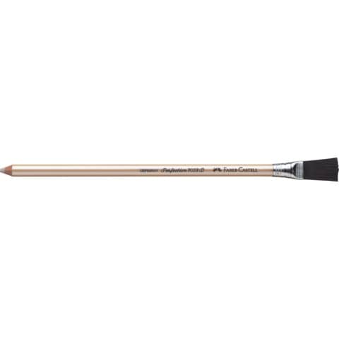 Gomma a penna Faber-Castell Perfection 7058-B con spazzolino per dattilo bianca