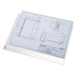 Buste a perforazione universale Esselte DELUXE goffrate antiriflesso trasparente