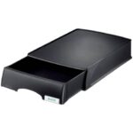 Cassetto componibile Leitz PLUS in polistirolo A4 nero 25,5x37,6x7 cm