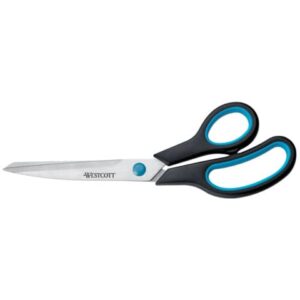 Westcott Soft Grip Easy Grip asymmetric scissors blue/black 24.7 cm