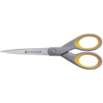 Forbici Westcott Softgrip Titanium Super simmetrica giallo/grigio lama 18 cm