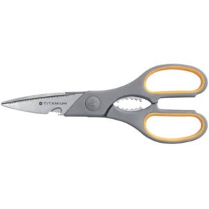 Westcott Softgrip Titanium Super Multi Symmetrical Scissors yellow/grey blade 21