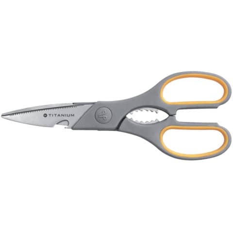 Westcott Softgrip Titanium Super Multi Symmetrical Scissors yellow/grey blade 21
