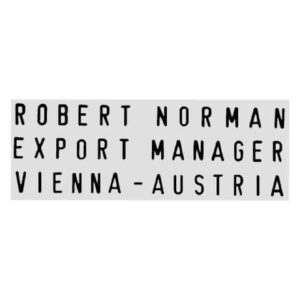 Timbro componibile a 3 righe TRODAT PRINTY Typo in plastica 38x14 mm nero