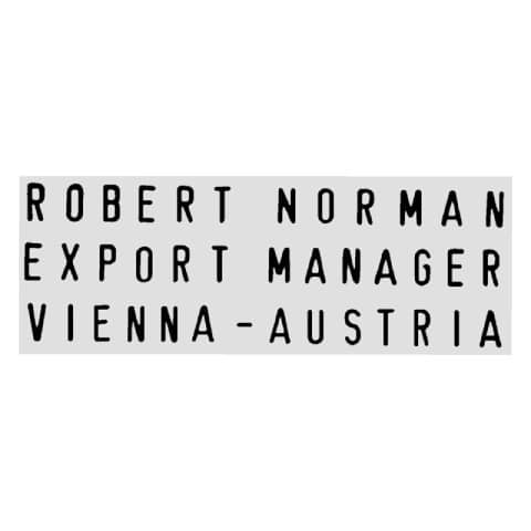 3-line modular stamp TRODAT PRINTY Typo plastic 38x14 mm black