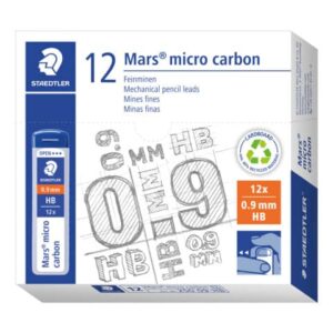 Astuccio 12 mine sottili B Staedtler Mars Micro Carbon 250 0,9 mm -