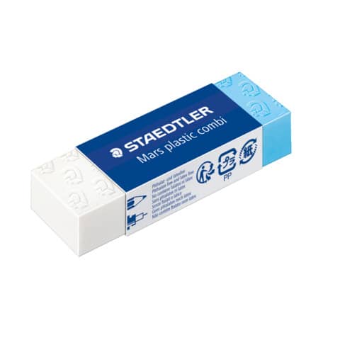 Gomma Staedtler Mars® Plastic Combi bianca/blu -