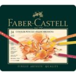 Matite colorate permanenti Faber Castell Polychromos mina 3,8 mm box metallo -