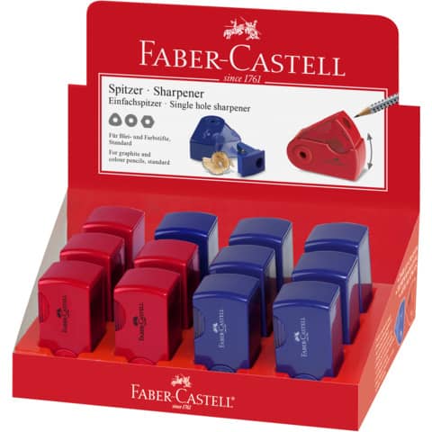 Faber-Castell Sleeve 1-hole Pencil Sharpener with reservoir -