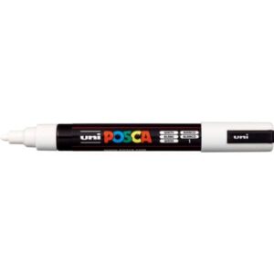Marcatore a tempera POSCA Uni-Ball punta tonda 1,8-2,5 mm bianco