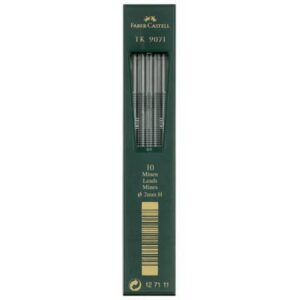 Astuccio 10 mine H Faber-Castell TK 9071 2 mm -