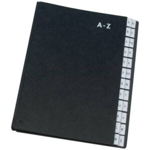 Libro monitore Q-Connect 270x340 mm nero A-Z