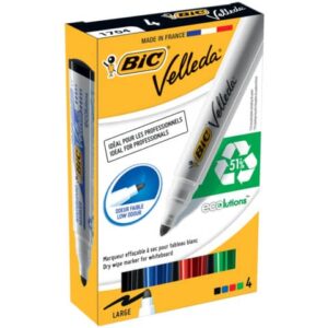 Whiteboard markers BIC Velleda 1701 conical tip 1.5 mm