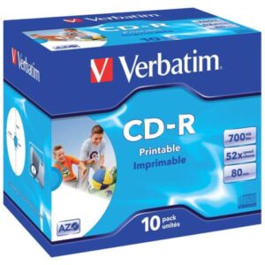 CD-R AZO Verbatim 52x 700 MB jewel case da