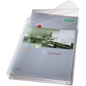 Leitz PVC A4 clear gusseted envelopes