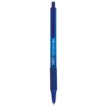 Penna a sfera a scatto BIC SoftFeel Clic Grip M 1 mm blu