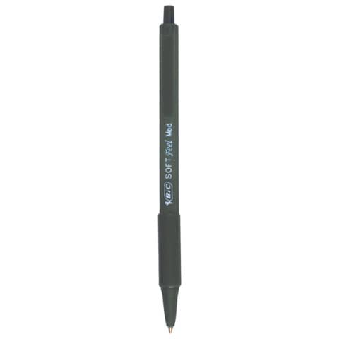 Penna a sfera a scatto BIC SoftFeel Clic Grip M 1 mm nero