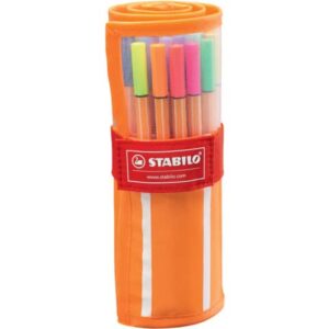 Fineliner Stabilo Point 88 0,4 mm assortiti 25 colori standard + 5 Neon