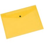 Document Holder with button Q-Connect A4+ ppl yellow
